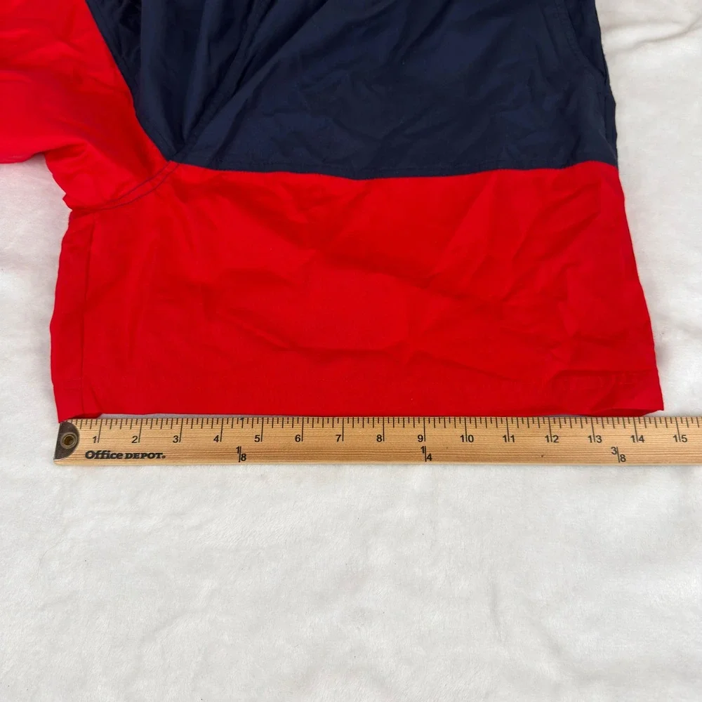 Ocean Pacific OP Mens C Block Basic Swim Short Navy Blue Red XL 40-42 New NWT